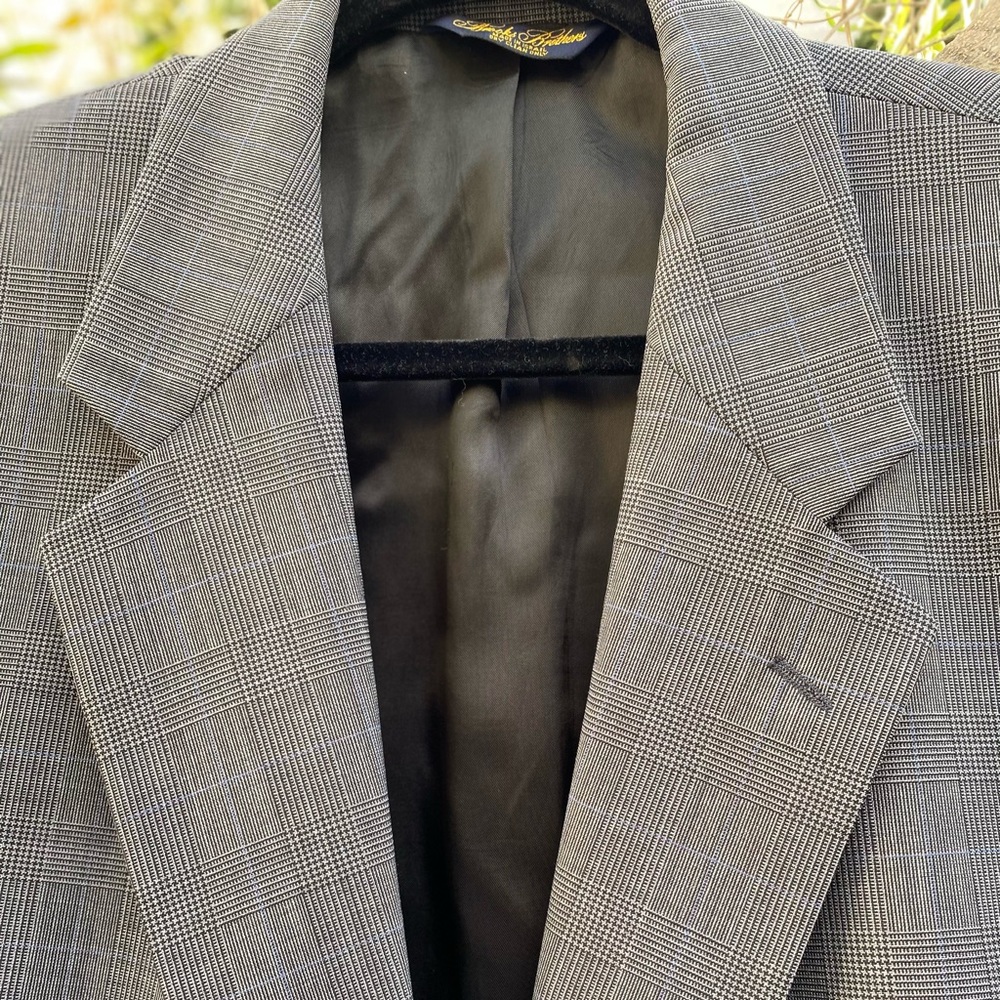NW Brooks Brothers Brooksease Plaid Jacket, Sz 44L